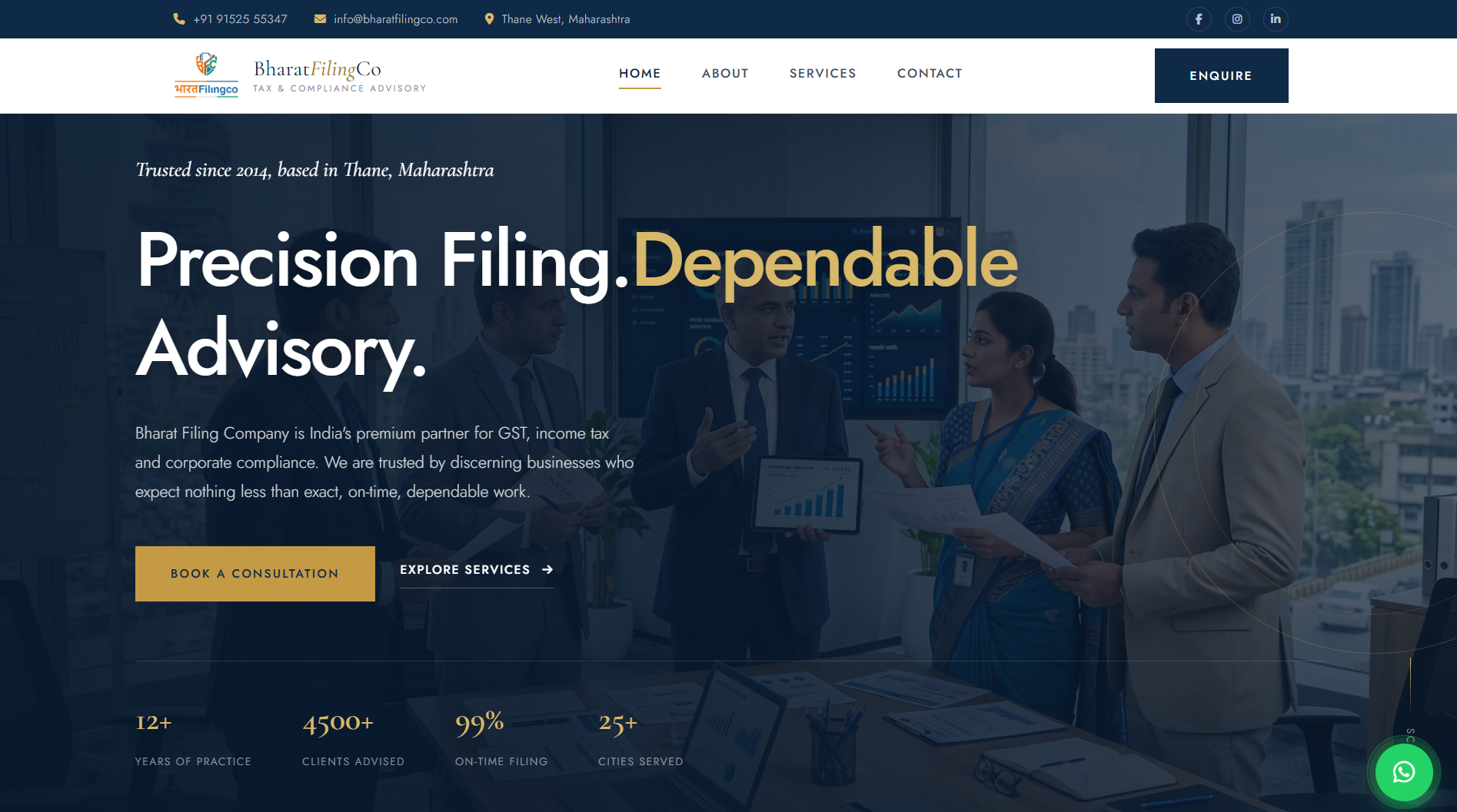 Finance Website preview