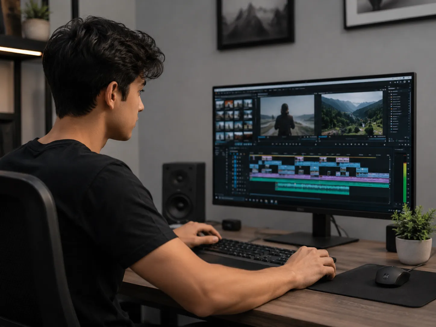 Arpixa editor working on a brand film
