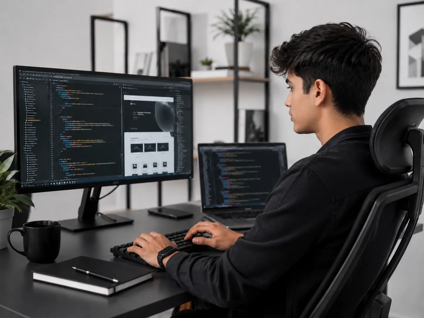 Arpixa developer crafting a website